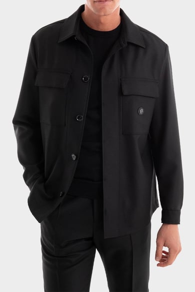 OVERSHIRT BOSS - 001 ΜΑΥΡΟ